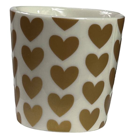 Starbucks 2015 Siren Love Gold Heart Demitasse Espresso Coffee Mini Mug Cup - Picture 7 of 12